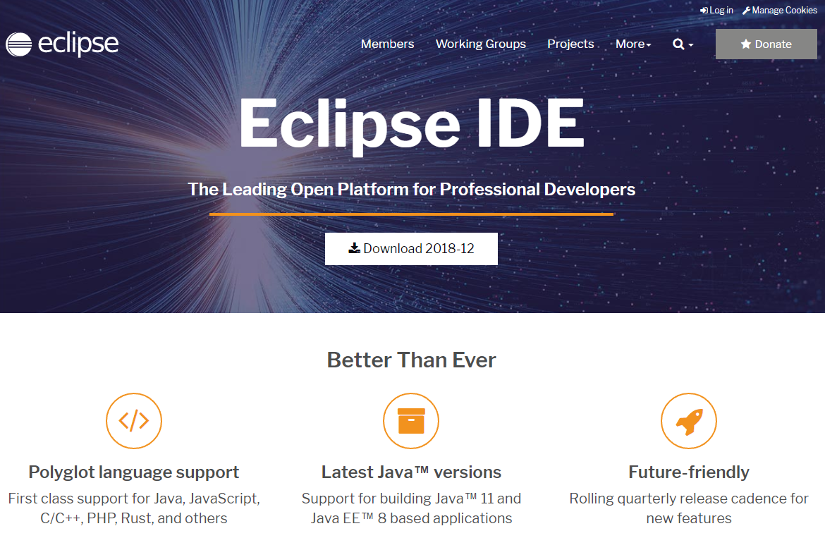 Eclipse IDE 2018-12