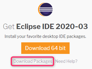 ダウンロード_Eclipse IDE 2020-03