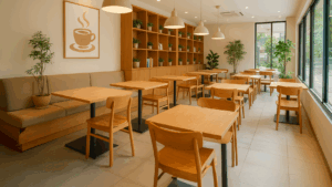 架空の店内の様子
