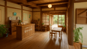 架空の店内の様子