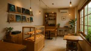 架空の店内の様子